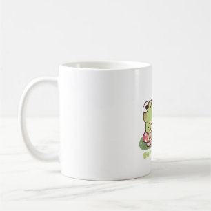 Cute Frog At Campfire Hoppy Camper Pun Coffee Mug