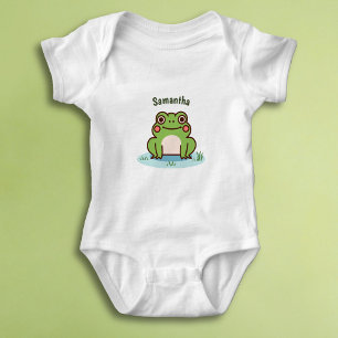 Cute Frog  Baby Bodysuit