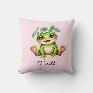Cute Frog Baby Nursery Cushion
