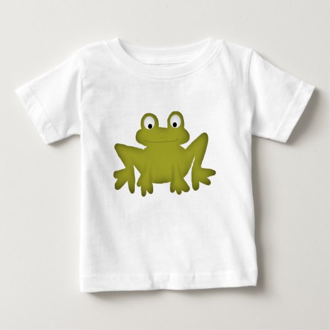 Cute Frog Baby Romper T-Shirt (Front)