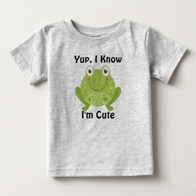 Cute Frog Baby T-Shirt (Front)
