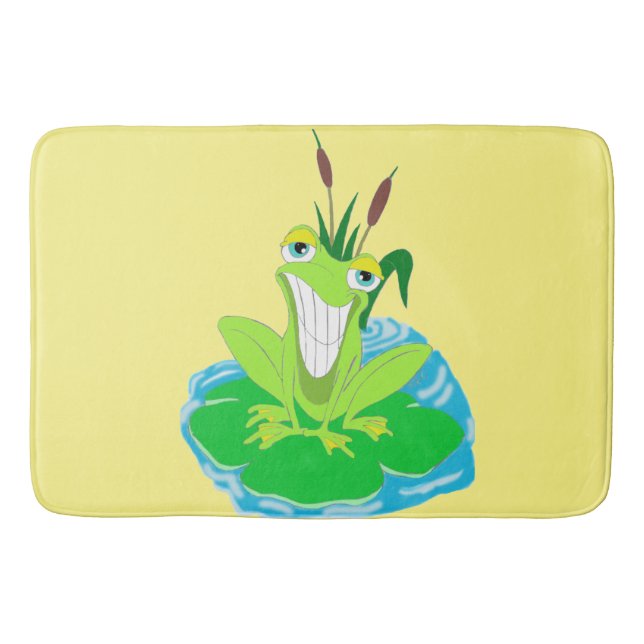 Cute Frog Bath Mat (Front)