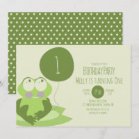 Cute Frog Birthday Party Balloon Greener Lily Pad 