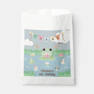 Cute Frog Birthday Party Thank You Favour Bag