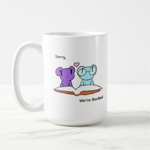 Cute frog booklovers coffee mug