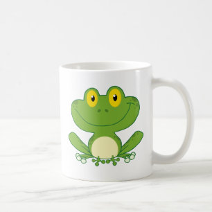 Cute Frog Cartoon Character Coffee Mug