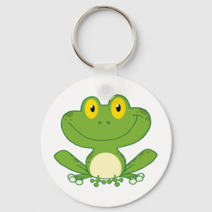 Cute Frog Cartoon Character Key Ring