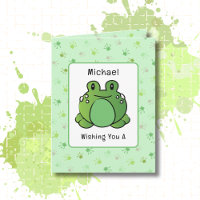 Cute Frog Cartoon Funny Saying Froggie Birthday