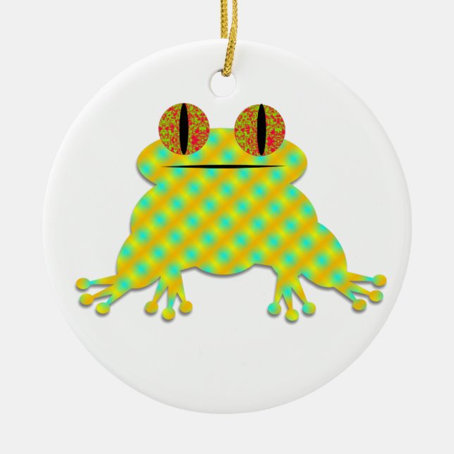 Cute Frog Ceramic Tree Decoration (Front)