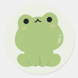 Cute Frog Classic Round Sticker