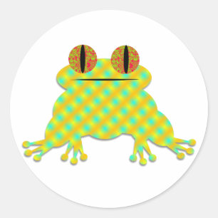 Cute Frog Classic Round Sticker