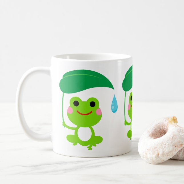 Cute Frog Coffee Mug (With Donut)
