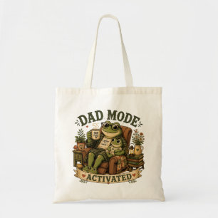 Cute Frog Dad Shopping Bag, Funny Father’s Day Tote Bag