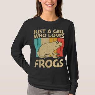 Cute Frog Design For Girls Mum Toad Catcher Pet An T-Shirt