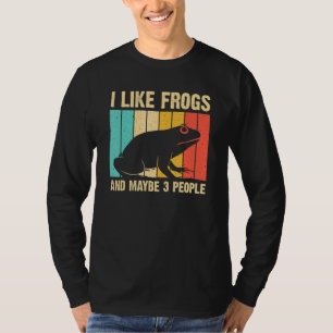 Cute Frog Design For Toad Men Women Amphibian Ani T-Shirt