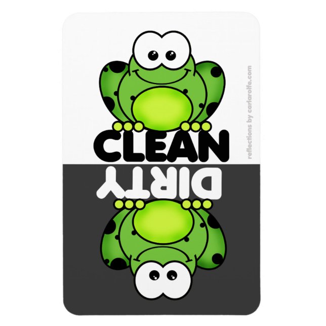 Cute Frog Dishwasher Magnet (Vertical)