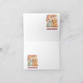 Cute Frog Dog Cat Mother’s Day Card - Special Gift