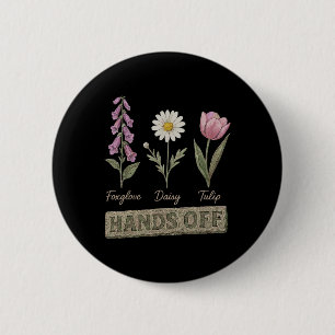 Cute Frog Dragonfly Turtle Hands Off Trump Taxes A 6 Cm Round Badge