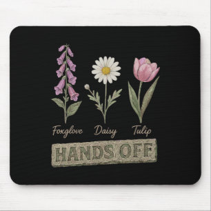 Cute Frog Dragonfly Turtle Hands Off Trump Taxes A Mouse Pad