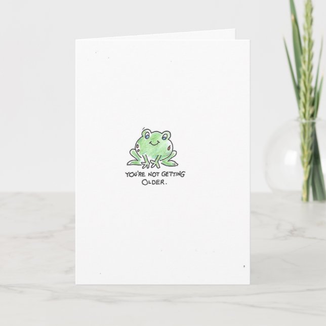 cute frog for birthday card (Front)