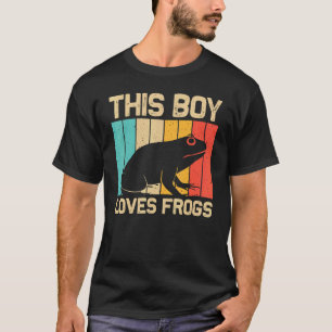 Cute Frog For Boys Kids Frog  Toad Animal Tadpole  T-Shirt