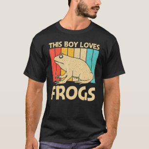 Cute Frog For Boys Kids Toad Catcher Pet Animal T-Shirt