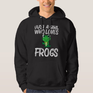 Cute Frog For Girls Mum Forest Zoo Pet Animal Catc Hoodie