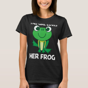 Cute Frog For Girls Mum Forest Zoo Pet Animal Catc T-Shirt