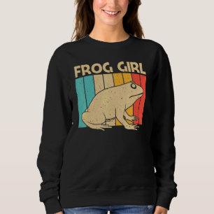 Cute Frog For Girls Mum Toad Catcher Pet Animal Sweatshirt