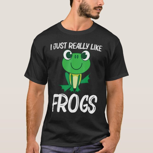 Cute Frog For Men Women Forest Zoo Pet Animal Catc T-Shirt (Front)