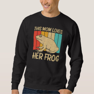Cute Frog For Mum Women Toad Catcher Pet Animal Sweatshirt