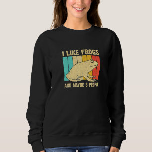 Cute Frog For Toad Men Women Amphibian Animals Sweatshirt
