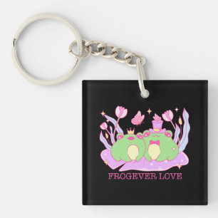 Cute Frog - Frogever Love Key Ring