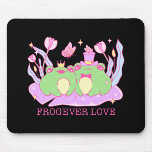 Cute Frog - Frogever Love Mouse Pad