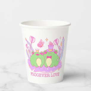Cute Frog - Frogever Love Paper Cups