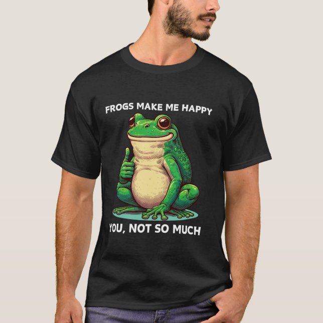 Cute frog funny frog lover kawaii frog funny toad  T-Shirt (Front)