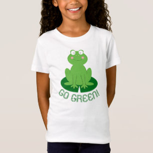 Cute Frog "Go Green" Shirt