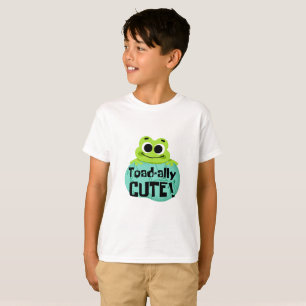 Cute Frog Graphic Boys White T-Shirt