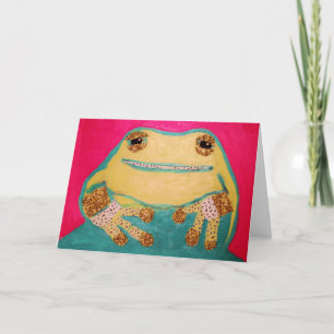 Cute Frog Greeting Card