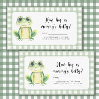 Cute frog - How big is mummy's belly
