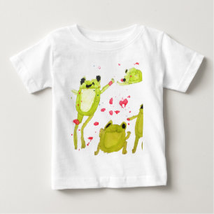 Cute frog illustration baby T-Shirt