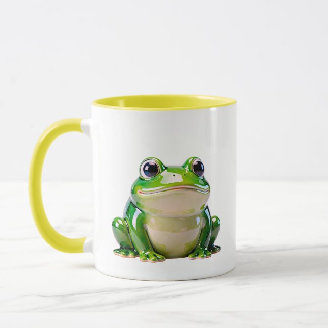 Cute Frog Illustration Mug (Left)