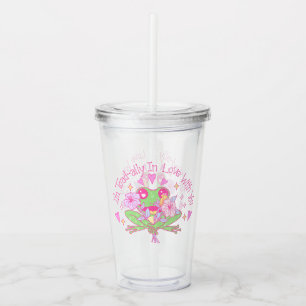Cute Frog - I'm Totally In Love With You Acrylic Tumbler