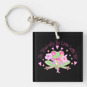Cute Frog - I'm Totally In Love With You Key Ring