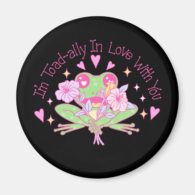 Cute Frog - I'm Totally In Love With You Magnet (Front)