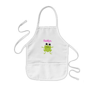 Cute Frog Kids Apron