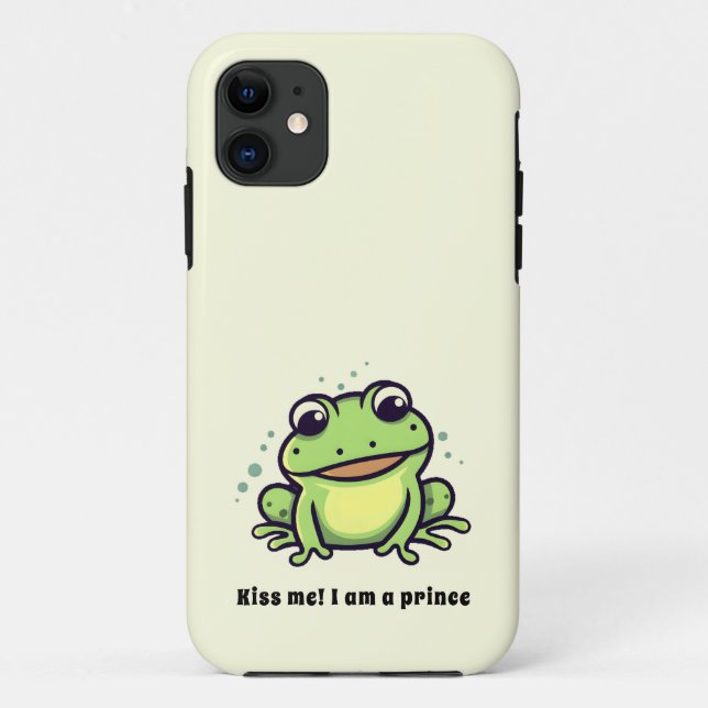 Cute frog kiss me Case-Mate iPhone case (Back)
