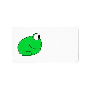 Cute Frog. Label