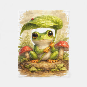 Cute Frog Leaf Umbrella Blanket – Kawaii