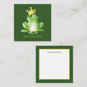 cute frog lovers add sentiment Note Card
